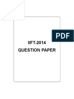 IIFT-2014 Question Paper