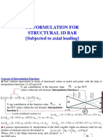 Fe Formulation For Structural 1D Bar (Subjected To Axial Loading)