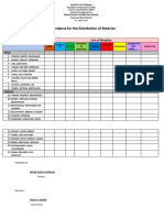 Attendance For Distribution and Retrieval of Modules - G2