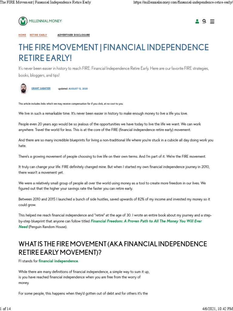 FIRE movement financial independence strategies