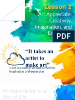 Art Appreciate: Creativity, Imagination, and Expression: Lesson 2