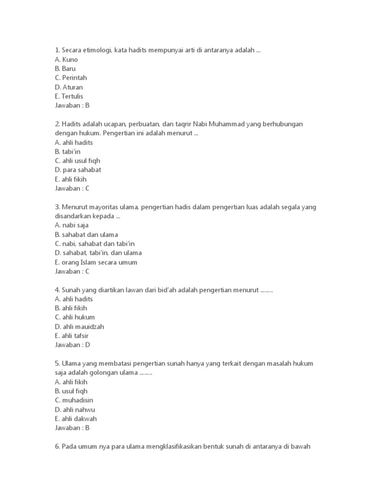 Hadis 10 | PDF | Karier & Perkembangan | Filsafat