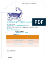 Electronic Voting Machine: A Project Report