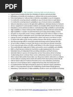 Redundancy:: o Redundancy, Failover, High Availability, Clustering, RAID and Fault-Tolerance