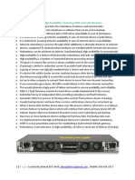 Redundancy:: o Redundancy, Failover, High Availability, Clustering, RAID and Fault-Tolerance