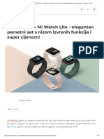 Testirali smo_ Mi Watch Lite - elegantan pametni sat s nizom izvrsnih funkcija i super cijenom! - Fitness.com.hr