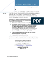 Kenya Agreed Conditions For The IMF Extended Arrangement Under The Extended Fund Facility and Extended Credit Facility - 6 April 2021