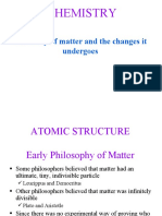 Chemistry: The Study of Matter and The Changes It Undergoes