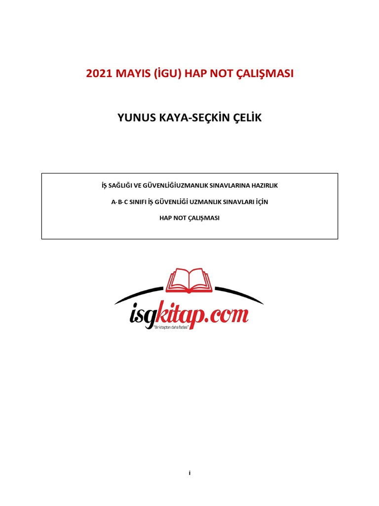2021 Mayis Hap Not (2) - Kilidi Açıldı | PDF