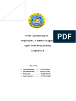 Wollo University KIOT Department of Software Engineering Agent Based Programming Assignment 1