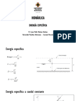 Energía Específica