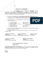 Affidavit of Heirship - de Jesus (6) Siblings