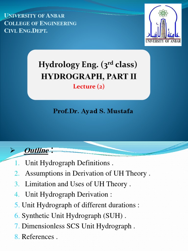 Hydrograph 1 | PDF | Flood | Drainage Basin
