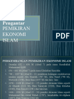 Pengantar Pemikiran Ekonomi Islam