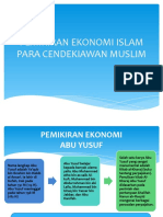 Pemikiran Ekonomi Islam Cendekiawan Muslim