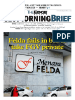 Morning: Felda Fails in Bid To Take FGV Private