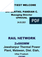 HEARTIEST WELCOME FOR JAWAHARPUR THERMAL POWER PLANT'S RAIL NETWORK