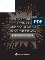 Violent Conflict Tech Companies and Social Media in Southeast Asia