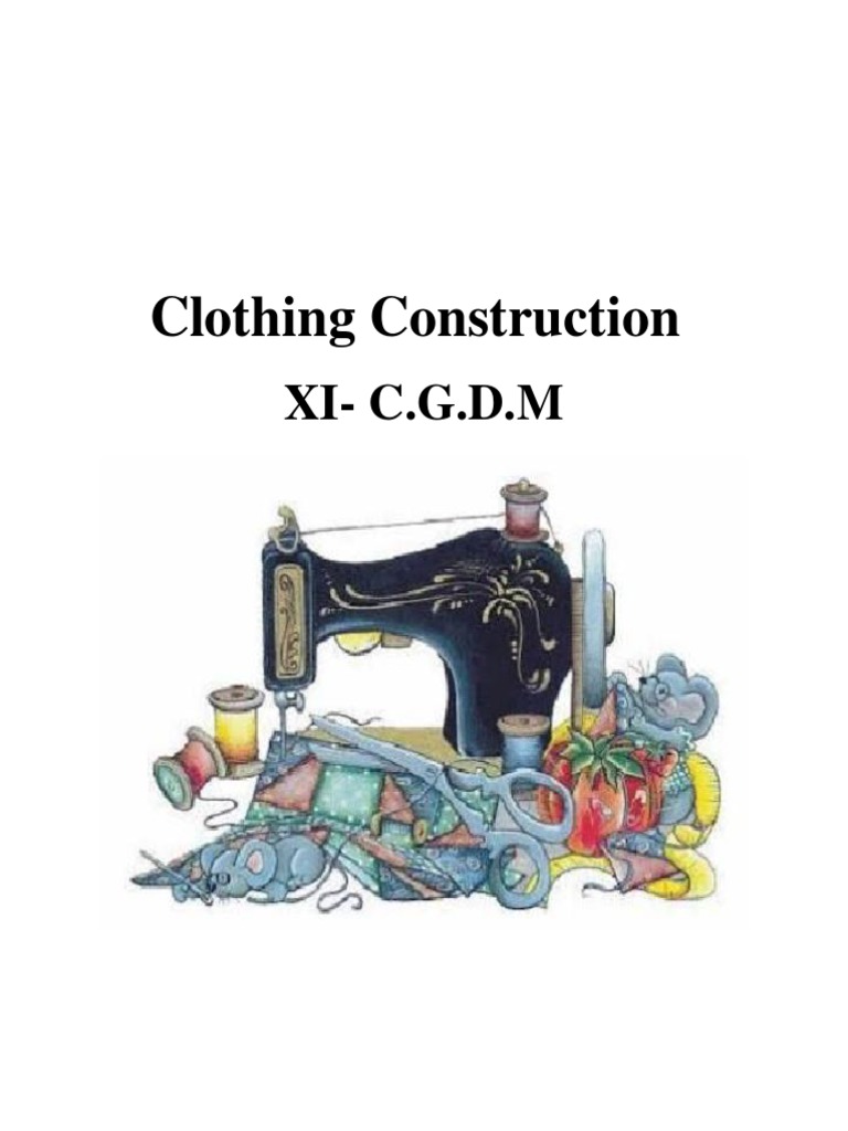 Clothing Construction Book PDF Sewing Machine Seam (Sewing)