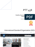 Quality Assurance and Control in Chemical Engineering: International Standard Organization (ISO)