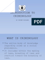 Introduction To Criminology