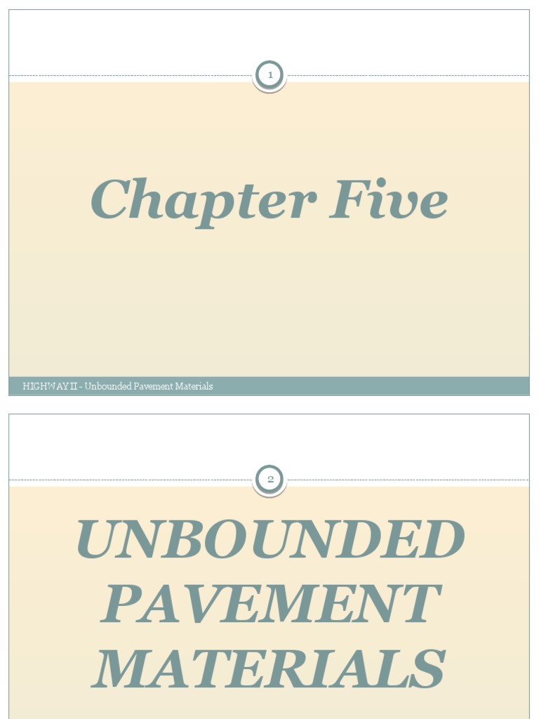 Unbounded Pavement Material Selection Guide | PDF | Road Surface | Road