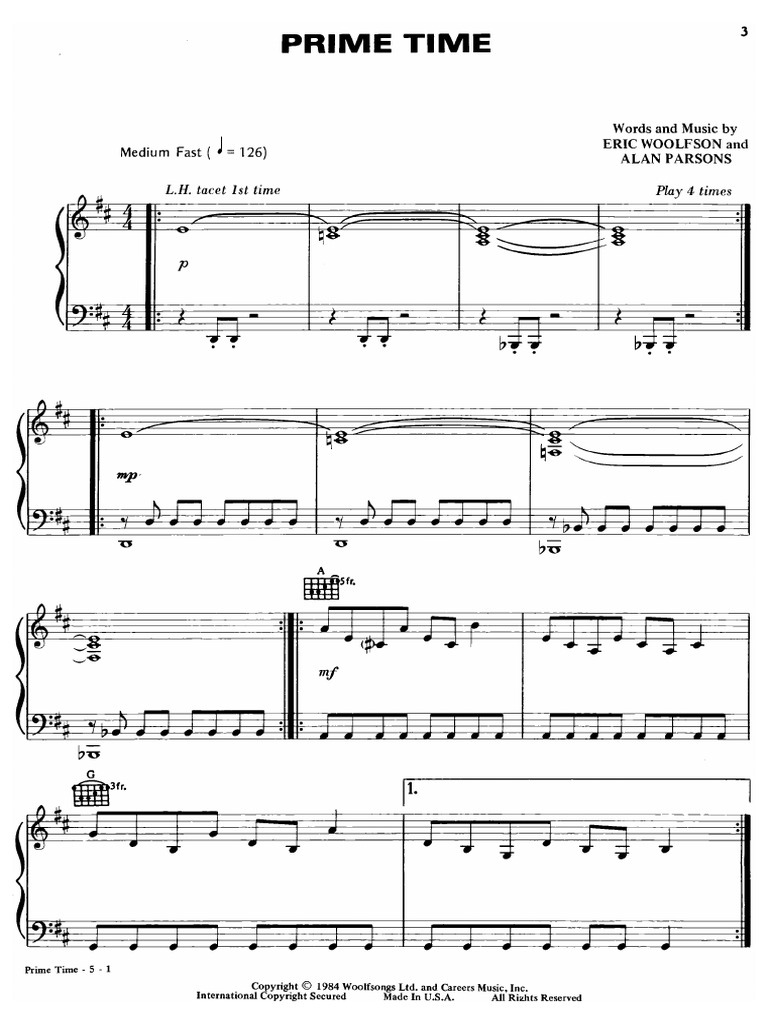 Alan Parsons Project-Greatest Hits-SheetMusic | PDF
