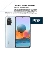 Redmi Note 10 Pro: Price of Redmi Note 10 Pro, Full Specs, Launching in Nepal Soon