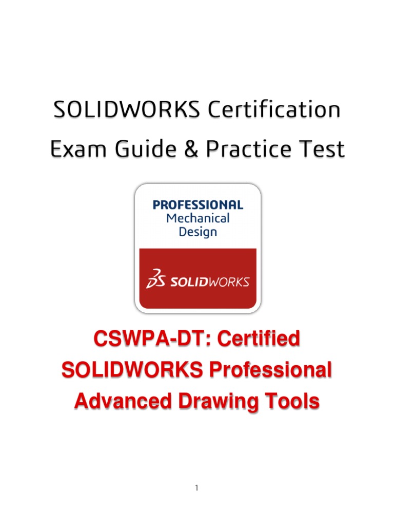 CSWPADT Certified SOLIDWORKS Professional Advanced Drawing Tools PDF