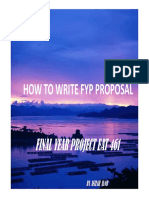 How To Write Fyp Proposal