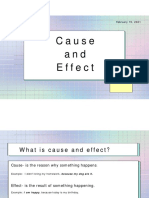 Cause and Effect