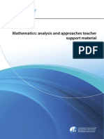 Mathematics: Analysis and Approaches Teacher Support Material