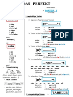 Das Perfekt Handout Arbeitsblatter Grammatikerklarungen 95455