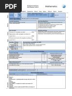 Mathematics: Unit Question