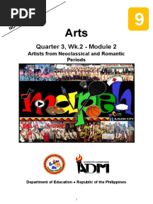 Quarter 3, Wk.2 - Module 2: Artists From Neoclassical and Romantic Periods