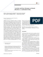 Effects of oral motor exercises and laser therapy on chronic temporomandibular disorders