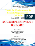 Accomplishment Report YES O 2018 2019