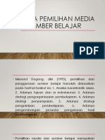 6.kriteria Pemilihan Media Dan Sumber Belajar