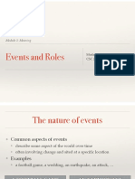 Module 3: Meaning of Events and Roles