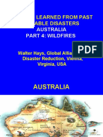 Lessons Learned From Past Notable Disasters: Australia Part 4: Wildfires