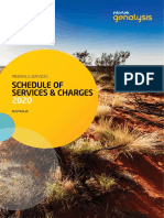 Intertek Minerals Schedule of Services and Charges 2020 AUS