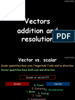 Vectors Addition and Resolution