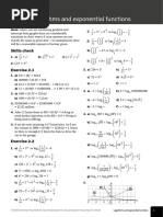 Logarithms and Exponential Functions: Skills Check