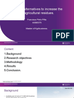 Evaluation of Alternatives To Increase The Profitability of Agricultural Residues