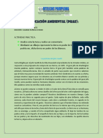 ANALISIS DE LECTURA PROYECTOS TRANSVERSAL MEDIO AMBIENTE. 