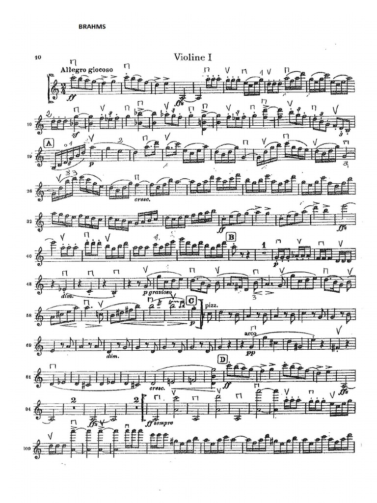 Brahms Sinfonia Nr.4 VLNP PDF