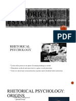 PSY 325 Week 4 - Rhetorical Psychology