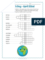 Earth Day Word Scramble and Crossword