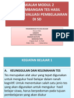 MAKALAH Evaluasi PB, Di SD, MODUL 2 Kelompok 2