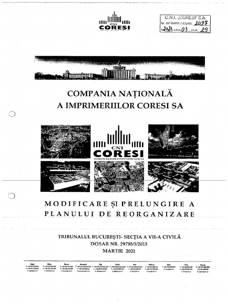 Modificare Plan Coresi Sign | PDF